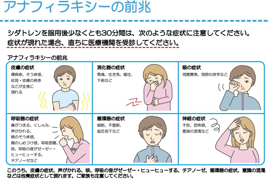アナフィラキシーの前兆